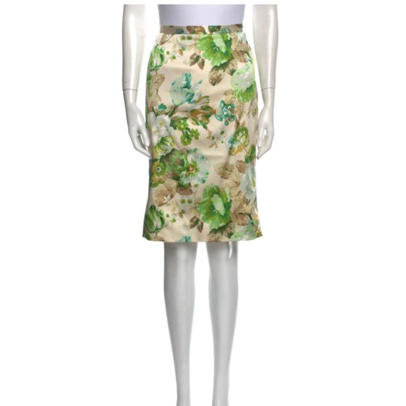 Silk Floral Dolce & Gabbana Skirt Size 38(Euro) - Picture 4 of 7